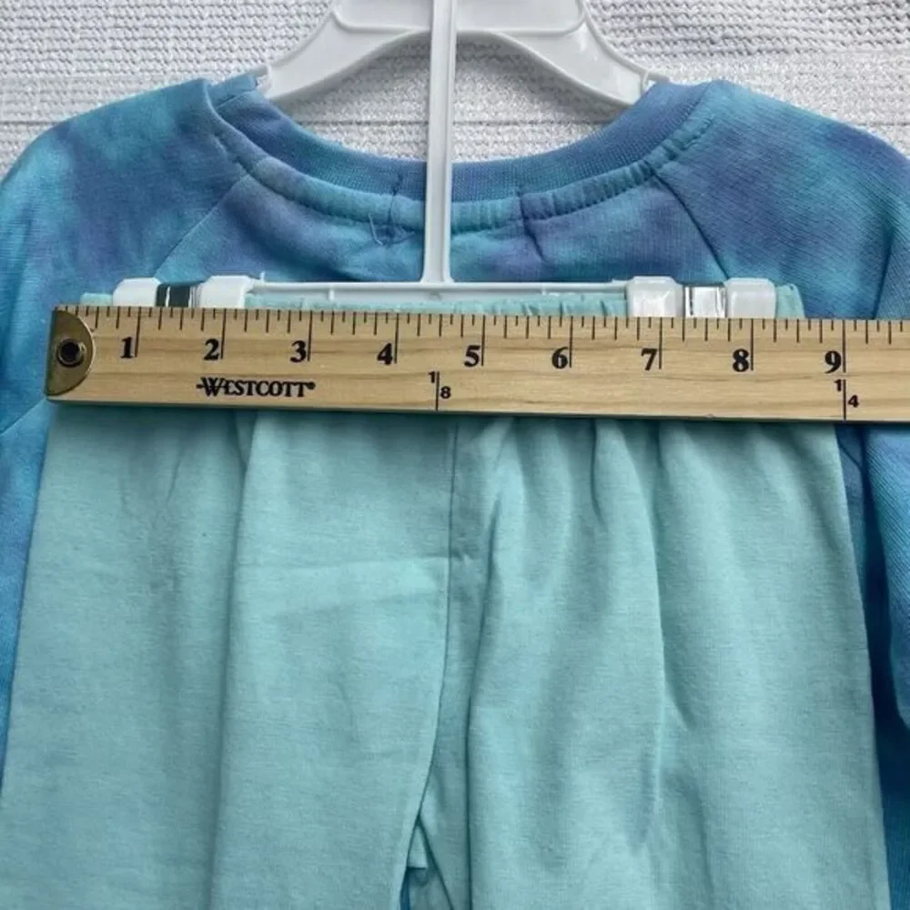 C&C CALIFORNIA 3T‎ Dreamer Blue Tie Dye Pullover Sweatshirt Pants Set